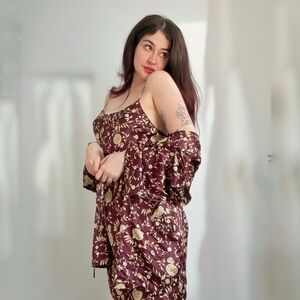 Lovely 80s 2-Piece Robe Set